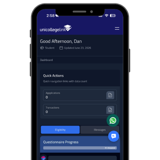 Unicollegelink portal preview